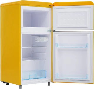 Merax Retro Doppeltür-Kühlschrank 72L mit Gefrierfach
