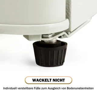 Merax Retro Koelkast 60L Dubbele Deur Creme Wit