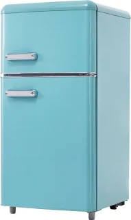 Merax Retro-Kühlschrank Doppeltür 72L