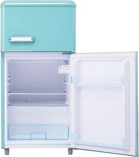 Merax Retro-Kühlschrank Doppeltür 72L