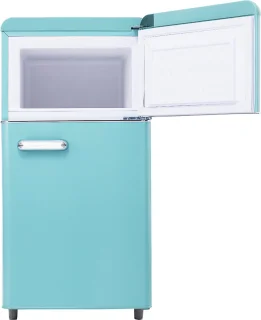 Merax Retro-Kühlschrank Doppeltür 72L
