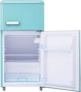 Merax Retro-Kühlschrank Doppeltür 72L