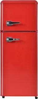 Merax Retro-Kühlschrank Kühl-Gefrier-Kombination 92L zweiflügelig