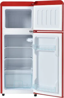 Merax Retro-Kühlschrank Kühl-Gefrier-Kombination 92L zweiflügelig