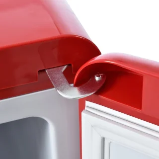 Merax Retro-Kühlschrank Kühl-Gefrier-Kombination 92L zweiflügelig