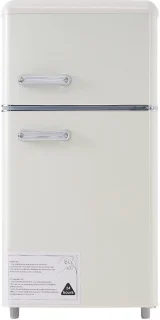Merax Retro Mini Koelkast 72L Wit
