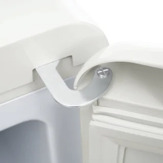 Merax Retro Mini Koelkast met Vriezer 92L Antiek Wit