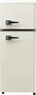 Merax Retro Mini Koelkast met Vriezer 92L Antiek Wit