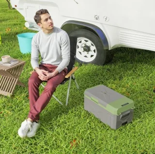 Meuniq mini koelkast draagbare compressor koelbox 16,3 liter