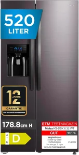 MIDEA KS-DDX 6.32 WT Side-by-Side koelvriescombinatie