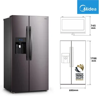 MIDEA KS-DDX 6.32 WT Side-by-Side koelvriescombinatie