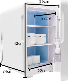Mini koelkast 20L Zilver voor Auto Camper Vrachtwagen