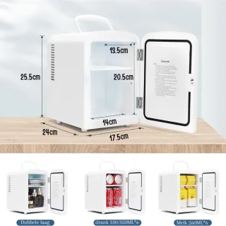 Mini Koelkast 4L Draagbaar 12V/230V