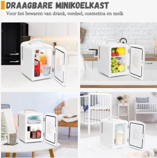 Mini Koelkast 4L Draagbaar 12V/230V