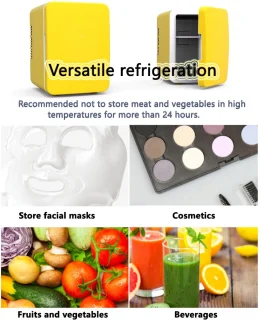 Mini koelkast 4L Minibar - Geel