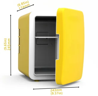 Mini koelkast 4L Minibar - Geel