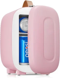 Mini koelkast - 5L - minibar en skincare koelkast - roze - TYR