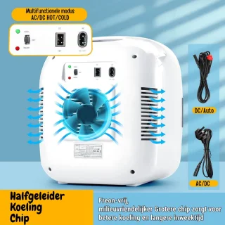 Mini Koelkast 9L met Glazen Deur