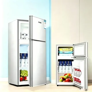 Mini koelkast met vriesvak 43 liter dubbele deuren