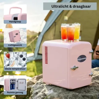 Mini Koelkast Minibar Roze