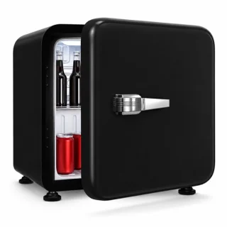Mini koelkast retro design 43 liter zwart