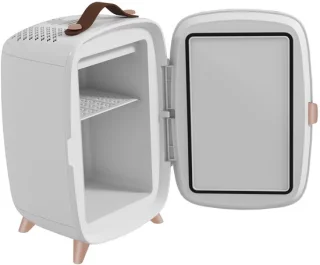 Mini koelkast voor cosmetica, dranken en snacks, wit