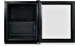 Minibar 48L Mini Koelkast Glazen Deur Ultra Zwart