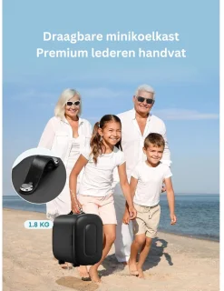 Minibar Glazen Deur 5L Zwart