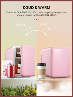 Minibar Mini Koelkast Roze