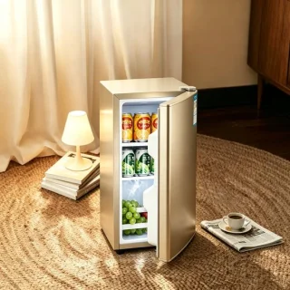 Minikoelkast goudkleurig 29 liter
