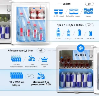 MKSS Mini Koelkast Minibar Wit