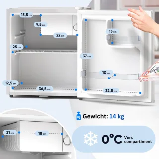 MKSS Mini Koelkast Minibar Wit