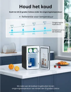 MKSS® Minibar Ultra Black Mini Koelkast