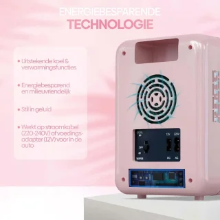 MKSS® Skincare Fridge 4L Wit-Roze