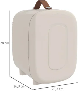 Mylucinda Mini Koelkast 4L Crème Wit