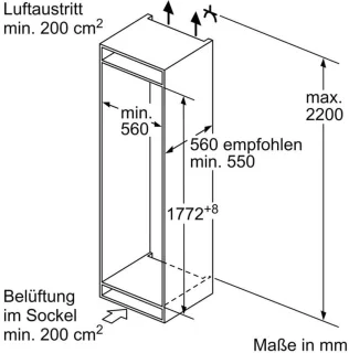 Neff KI5861SE0 Inbouw koelvriescombinatie 178 cm