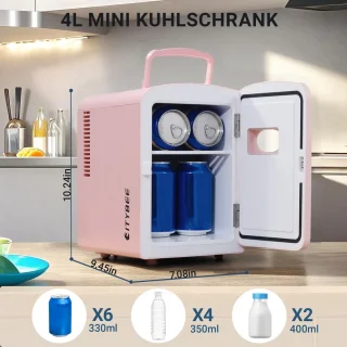 Wat vinden we goed aan de NETTLIFE Mini Koelkast 4L Roze