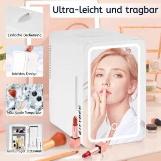 NETTLIFE Skincare Fridge Mini Koelkast Wit 6L