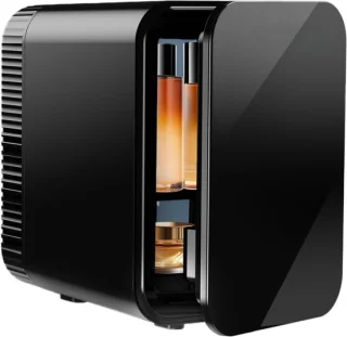 NIVA® mini koelkast - skincare koelkast - minibar - zwart