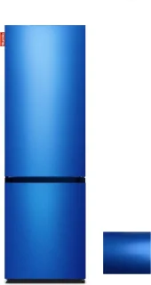 NUNKI LargeCombi-FBMet Koelkast Blue Metalic Gloss