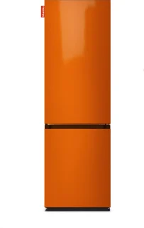 NUNKI LARGECOMBINF-AORA Combi Bottom Koelkast Gloss Bright Orange