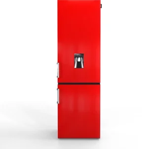 Nunki Largeh2o-fred combi bottom koelkast, Hod Rod Red