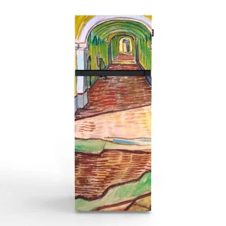 NUNKI medium-avgo dubbel-deurs koelkast Vincent van Gogh - Gang in het gesticht