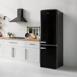 PR195RKZ Retro Koelkast Koelvriescombinatie