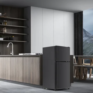 Premium Zwart Koelvriescombinatie 60L E-klasse