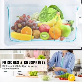 Premium Zwart Koelvriescombinatie 60L E-klasse
