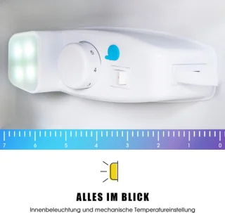 Premium Zwart Koelvriescombinatie 60L E-klasse