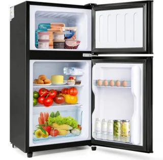Premium Zwart Koelvriescombinatie 60L E-klasse