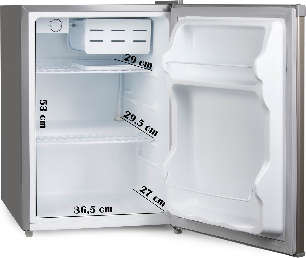 PRIMO PR128FR Koelkast tafelmodel 65L zilver vrijstaand