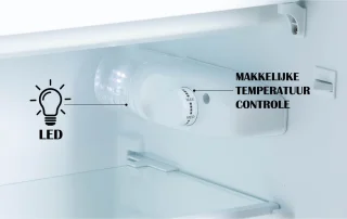PRIMO PR145FR Koelkast Tafelmodel 80L Zwart E